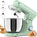 Electric Stand Mixer, 10 Speeds Tilt-Head Food Mixer, 3-IN-1 Kitchen Mixer for Daily Cooks with Dishwasher-Safe 6.5 QT Bowl,Dough Hook, Beater, Whisk (Agave Green)
