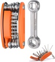 20 in 1 Bike Multitool with Bike Bone Wrench Portable Bicycle Repair Tool Kit Cycling Mechanic Multifunction Repair Tool Set Folding Metric Maintenance Accessories for Mountain Road Bike MTB