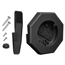 Vinyl Siding Mounting Kit, Light Mounting Block with Built-in Electrical Box, 8141 Vertical Siding Kit, Small Black 1 Pack