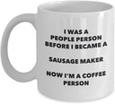 Sausage Maker Coffee Person Mug - Funny Tea Cocoa Cup - Birthday Christmas Coffee Lover Cute Gag Gifts Idea