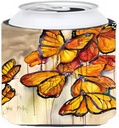 Caroline's Treasures JMK1220CC Butterflies Can or Bottle Hugger Cooler Washable Drink Sleeve Collapsible Beverage Insulated Holder, Can Hugger, Multicolor