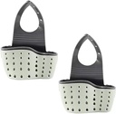 Magik 2 Pack Kitchen Organizer Sink Faucet Caddy Basket Cleaning Sponge Soap Holder (Green, 2)