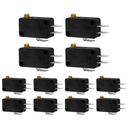 BokWin 12 Pcs KW3 Snap Action Switch 125V/250V,Micro Limit Switch for Air Fryer Microwave Vacuum Cleaner Coffee Machine(Normally Open)