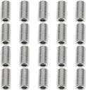 30 Pcs 1/4-28 x 1/2 Inch Socket Set Screw 304 Stainless Steel Hex Socket Grub Screw for Door Handles Light Fixture Repair