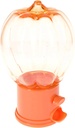 BCS Mini Pumpkin Shaped Plastic Candy Dispenser Gumball Machine for Home Kitchen Party Favor Easy Fill Treats Canister Food Snack Container Halloween Table Decoration Gift Supplies, 6.5 in - Pack of 1
