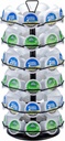 ZCDCP K cup Holder Carousel 6 Tier keurig pod holder Metal Coffee Pods Storage Organizer Stand Compatible with 54 K Cup Pods