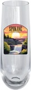 R and R Imports Spokane Washington Sunset Waterfall Design Souvenir 10oz Champagne Flute 2-Pack