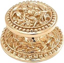 Vicenza Designs K1001 San Michele Knob, Large, Polished Gold
