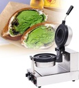 Ice Cream Brioche Hamburger Maker, Panini Press Machine Non-stick Plates Independent Temperature Control for Bakeries, Restaurants,single-110V
