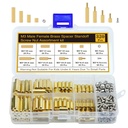 320Pcs M3 Motherboard Standoffs&Screws&Nuts Kit, Hex Male-Female Brass Spacer Standoffs, Laptop Screws for DIY Computer Build, Electronic Projects, Raspberry Pi, Circuit Board etc.