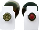 220-Pack Blank White Wine Bottle Tags – Durable 11pt Cardstock, Double-Sided for Cellar Organization – Made in USA