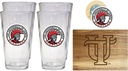 R and R Imports University of Tampa Spartans Officially Licensed Kitchen Pack - Wood Cutting Board, 4 Pint Glasses & Magnetic Bottle Opener
