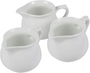 3pc Coffee Frothing Cups with Unique Spout and Comfort Grip Handle Professional Milk Creamer Pitchers for Latte Art Housewarming and Coffee Bar Use