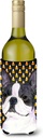Caroline's Treasures SS4309LITERK Boston Terrier Candy Corn Halloween Portrait Wine Bottle Hugger Bottle Cooler Sleeve Hugger Machine Washable Collapsible Insulator Beverage Insulated Holder