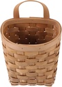 OUNONA Woven Hanging Basket Organizer for Kitchen Utensils Makeup and Small Items Wall-Mounted Storage Bin Versatile Use Home Decor