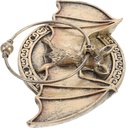 ARTIBETTER Bat Shape Door Decorative Antique Villa Entrance Hardware Unique Security for Front Installation Aesthetic Appeal