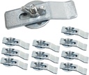10 Pack Sink Clips for Bathroom Undermount Sink Clips for Kitchen Sink Clips Fastener Support Sinks Wash-basin Support Clip for Kitchen or Bathroom Sink (Silver)