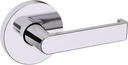 Baldwin 5105.Pass 5105 Passage Door Lever Set with 5046 Rose from The Estate Collection - Polished Chrome