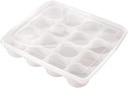 16grid Cavity Food Storage Organizer Cupcake Carrier with Lid for Refrigerator Durable Stackable Sushi Container for Parties and Gatherings