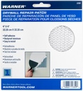 Warner Self-Adhesive Aluminum Drywall Repair Patch, 4-in x 4-in