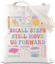 FOTAP Physical Therapist Tote Bag - Small Steps Still Move Us Forward - PT Appreciation & Graduation Gift