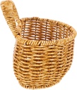 Cabilock Hanging Woven Storage Baskets Small Wall Basket Handle for Kitchen Bathroom Decorative Flower