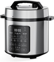 DUMOS 12-in-1 Electric Pressure Cooker 6 QT Stainless Steel Multi Cooker Electric for Pressure, Rice, Steamer, Yogurt Maker, Slow Cook,Meat Stew, Cake, Porridge, Multigrain, Sliver