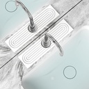 Stone Faucet Mat for Kitchen Sink & Bathroom, Super Absorbent Splash Guard & Quick-Dry Stone Drying Mat for Kitchen Counter, Protect Sink from Water with Stone Drying Tray[White,15.7"x3.9"]