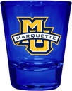 R and R Imports Marquette Golden Eagles Full Color 2 oz Shot Glass Blue Officially Licensed Collegiate Product 2-Pack