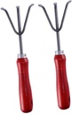 KESYOO 2 PCS Hand Cultivator Garden Rake with Ergonomic Handles for Weeding Soil Turning Uprooting and Planting Indoor Outdoor Gardening Tool