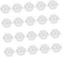 50pcs Disposable Visible Cupcake Storage Boxes Lids for Safe Dessert Presentation at Parties Weddings and Cake Shops Classic Design for Individual Treats