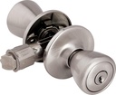 Legend 809039 Tulip Style Front Door Knob Entry Lockset for Mobile Homes, US15 Satin Nickel Finish