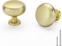 goldenwarm 10 Pack Gold Cabinet Knobs Brushed Brass Dresser Drawer Knobs, Gold Kitchen Cabinet Pulls Round Cupboard Hardware Zinc Alloy