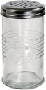 Grant Howard Mason Classics Cheese Shaker, 14 Ounces, Parmesan and Mozzarella Glass Jar Dispenser (52145)