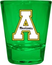 R and R Imports Appalachian State Full Color 2 oz Shot Glass Green Officially Licensed Collegiate Product 2-Pack