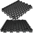 Vodaland Permeable HexPave System - Grass & Gravel Pavers - 100% Recycled PPE Plastic, Handles 27,000 lbs, 1" Depth, 65 s.f / 22 Units