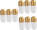 150pcs Mist Bottle Capsule Holder Plastic Storage Jar Sealed Lid for Dry Food Vials Tea Canister Random Color