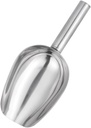 OUNONA Stainless Steel Candy Scoop Shovel Heavy Duty Ice Cube Shovel for Desserts Nuts Beans and Food Serving and Wear Resistant Design