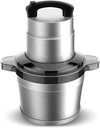 Electric Mini Chopper. Food Processor and Blender, Stainless Steel Blades, 6L Stainless Steel Meat Grinder Chopper Automatic Electric Food Processor