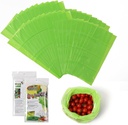 Reusable Produce Bag,Vegetable and Fruit Storage Bags 40PK, Green Color Fresh Bags Keep Vegetable and Fruit Stay Fresh Longer,Sterilization Bag,Salad Fresh Bag