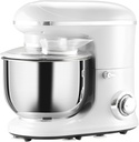 Stand Mixer with 6+1P Speed, 600W Tilt Head Kitchen Electric Mixer with 6 Qt Stainless Steel Mixing Bowl, Beater, Dough Hook and Splash Guard for Baking Bread, Cakes, and Cookies, Silver