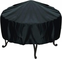 30-inch Round Fire Pit Cover, Black