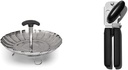 OXO Good Grips Stainless Steel Steamer With Extendable Handle & Good Grips Soft-Handled Manual Can Opener