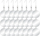 Upgraded Bird Scare Discs Set - Large 24 Discs - Highly Reflective Double-Sided Bird Reflectors Scare Devices - Better to Keep Most Birds Away Like Woodpecker and Pigeon