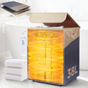 38L Foldable Towel Warmer Bucket - Large Capacity for Bathroom, Spa, Oversized Towels & Blankets | 4 Heating Modes, Auto Shut-Off (30/60/90 Min) | Ideal for Robes, Pajamas & Housewarming Gifts