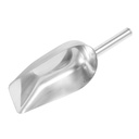 Heavy-Duty Stainless Steel Ice Scoop Large Round Bottom Food Grade Utility Tool for Ice Sugar Flour and Grain for Bars Parties and Kitchens