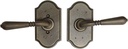 Weslock 7110H-RH Privacy Right Handed Door Lever Set with Premiere Rosette from, Weathered Pewter