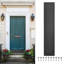uxcell Door Kick Plate, 8 x 34 Inches Aluminum Kick Plate Door Plate, 1.5mm (1/16 Inch) Thickness, for Exterior Front Door or Back Door, Black (Single Pack)
