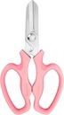 CYRUS Garden Shears Pruner Secateurs 7.5" Pruning Scissors with Integrated Stab Remover Flower Sharp Gardening hand tools Florist Bonsai Cutters Rose Snips Pink