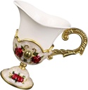 Elegant Style Ceramic and Tea Cup Small Decorative Drink Cup for Coffee Milk Juice Lightweight Design for Home Decor and Gifting